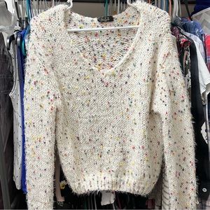 Confetti knit sweater